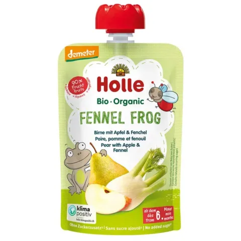 Gourde Poire, pomme et fenouil - Fennel Frog - Holle