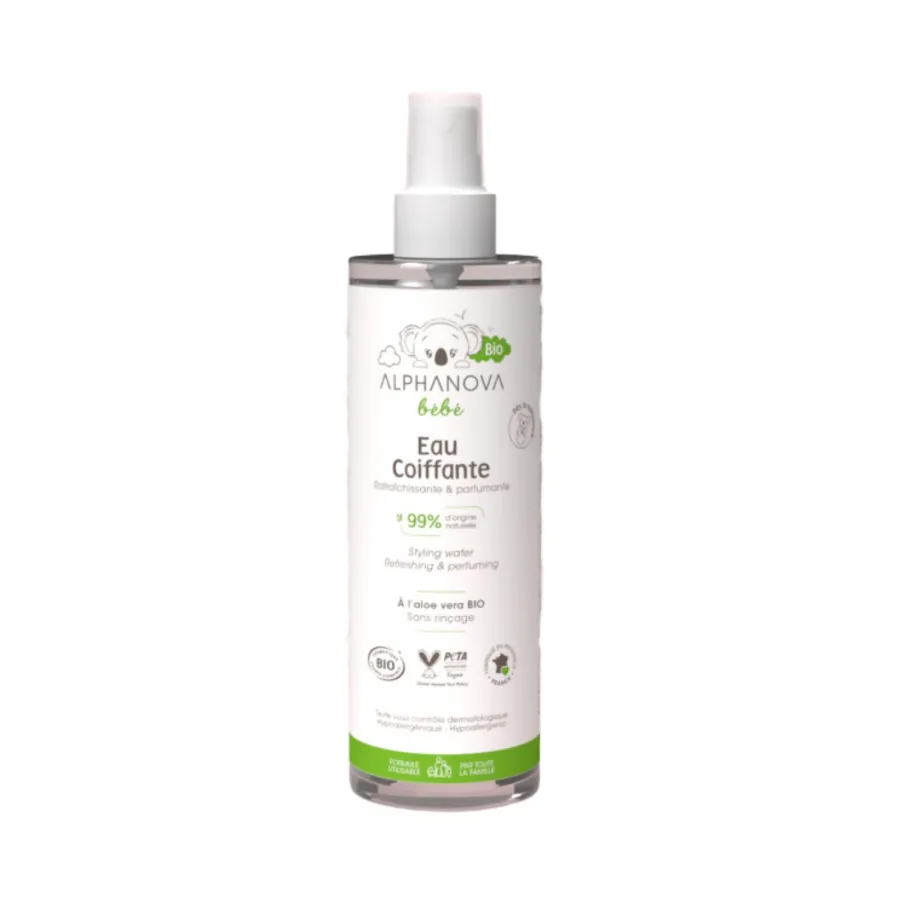 Eau coiffante pour bébé certifiée bio - Alphanova