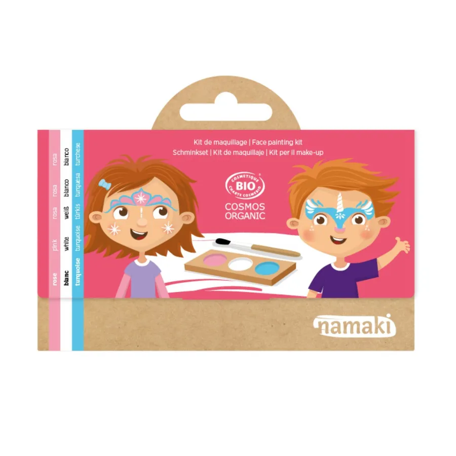 Kit de maquillage 3 fards Princesse & Licorne - Namaki