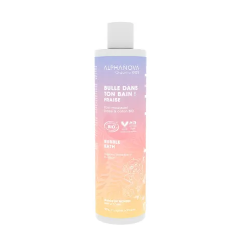 Bain moussant bio bulle dans ton bain fraise - Alphanova