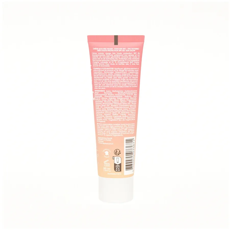Crème solaire visage SPF 50+ - Alphanova Daily Sun