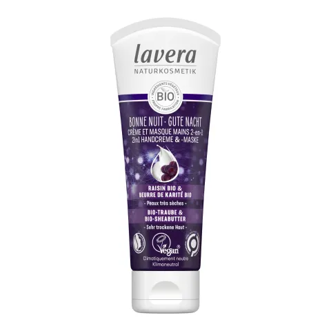 Crème et masque de nuit pour les mains Bio Bonne Nuit - Lavera