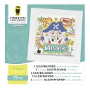 Kit créatif - 3 Illustrations Pirate encadrées à colorier - Pirouette Cacahouète