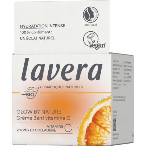 Crème 3en1 vitamine C Glow by Nature - 50 ml - Lavera