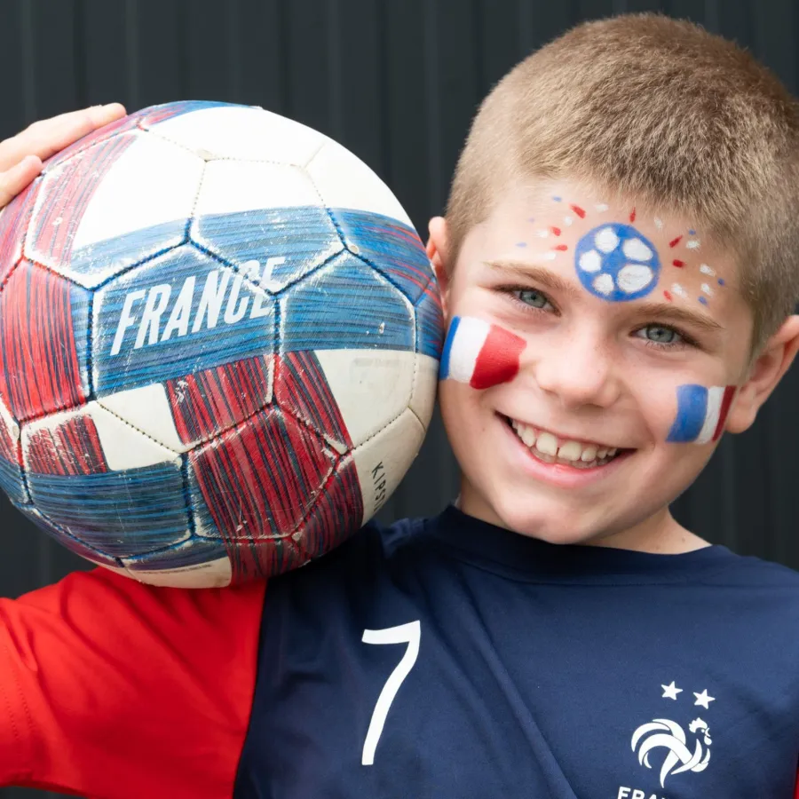 Crayons de maquillage supporter bleu-blanc-rouge - Namaki