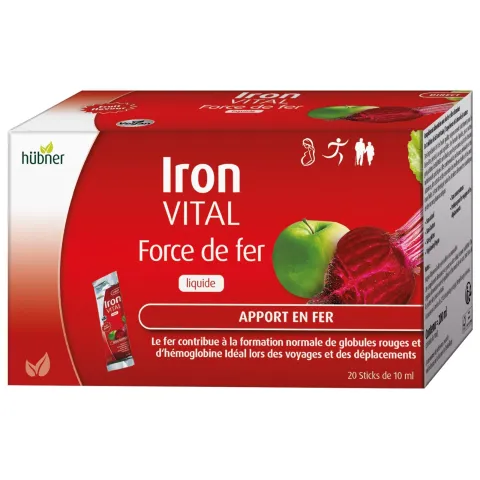 Iron VITAL force de fer liquide (sachets) - Hübner