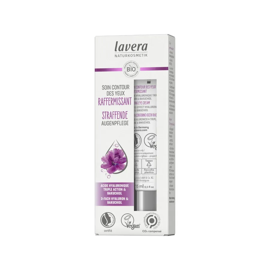 Contour des yeux raffermissant anti-âge à l'acide hyaluronique - Lavera