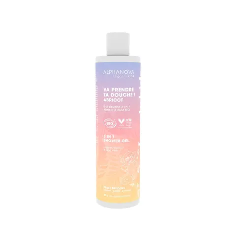 Va prendre ta douche gel douche 3 en 1 abricot ! - Alphanova Kids