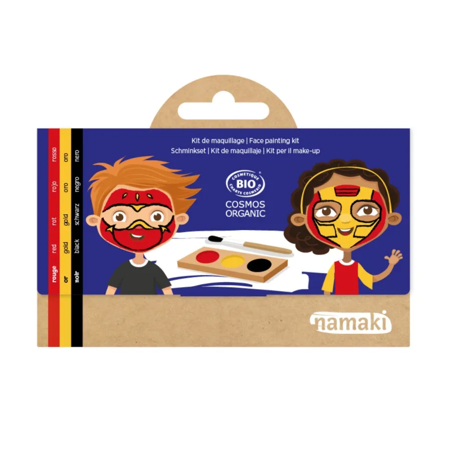 Kit de maquillage 3 fards Ninja & Super-Héros - Namaki